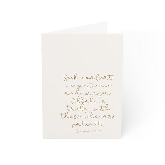 Greeting Cards Beige Neutral Seek Comfort