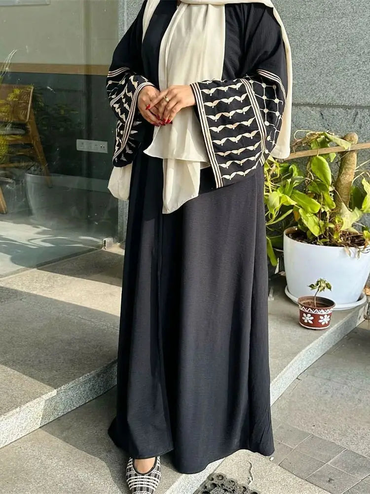 Al-Hurra Black - Palestine Collection Abaya