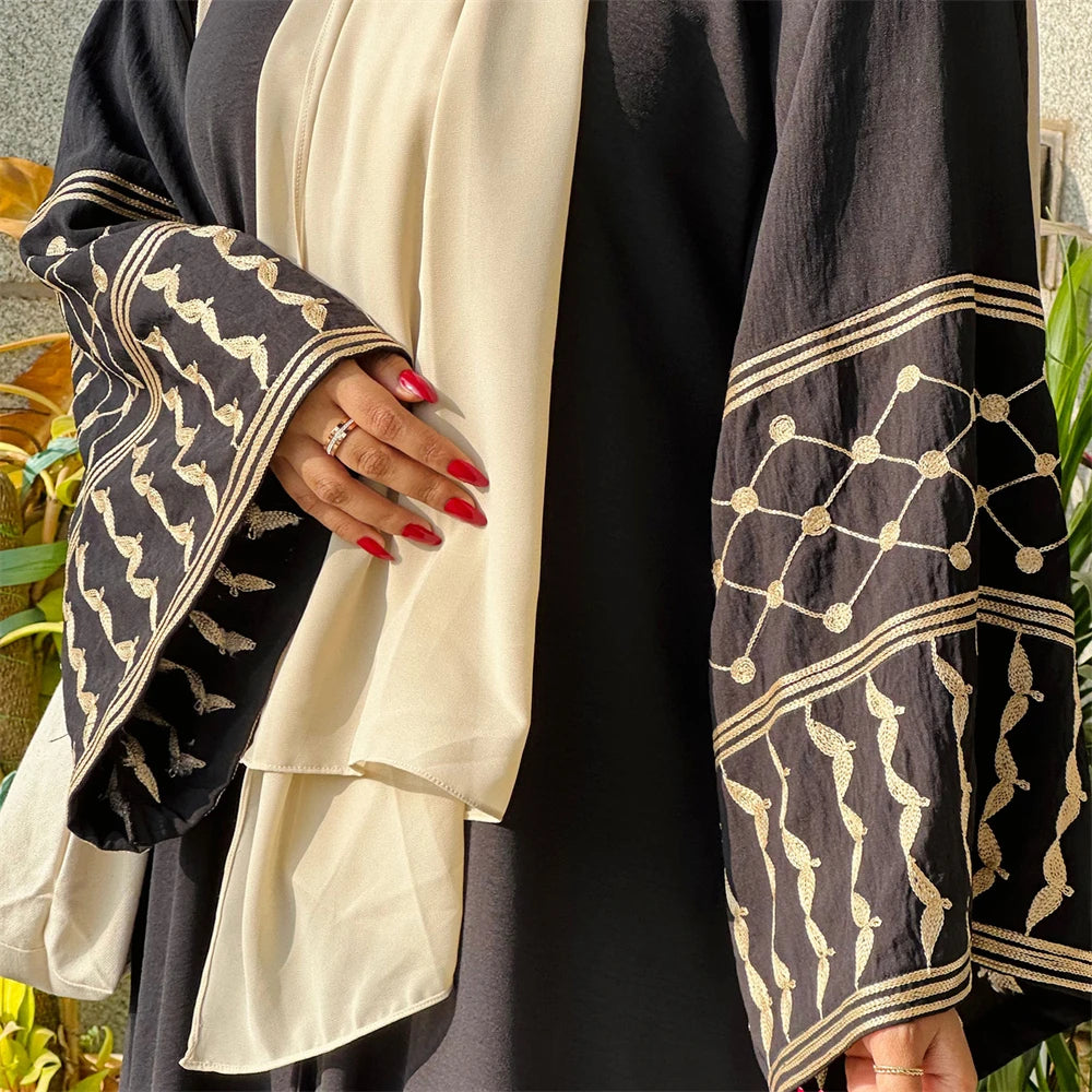 Al-Hurra Black - Palestine Collection Abaya
